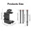 Aluminium 3 Magics desktopmicrofoonhouder met volledige 360 4