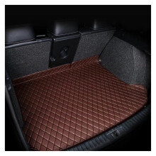 Waterproof Leather Car Trunk Mat Brown AllWeather for Forthing UTour 7 Seat SUV 20222025