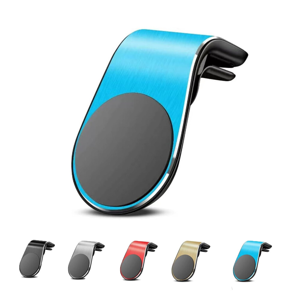 Magnetic Car Phone Mount With Strong Magnet Lock 360 Rotation Aluminum Alloy Holder Blue 9189345088322