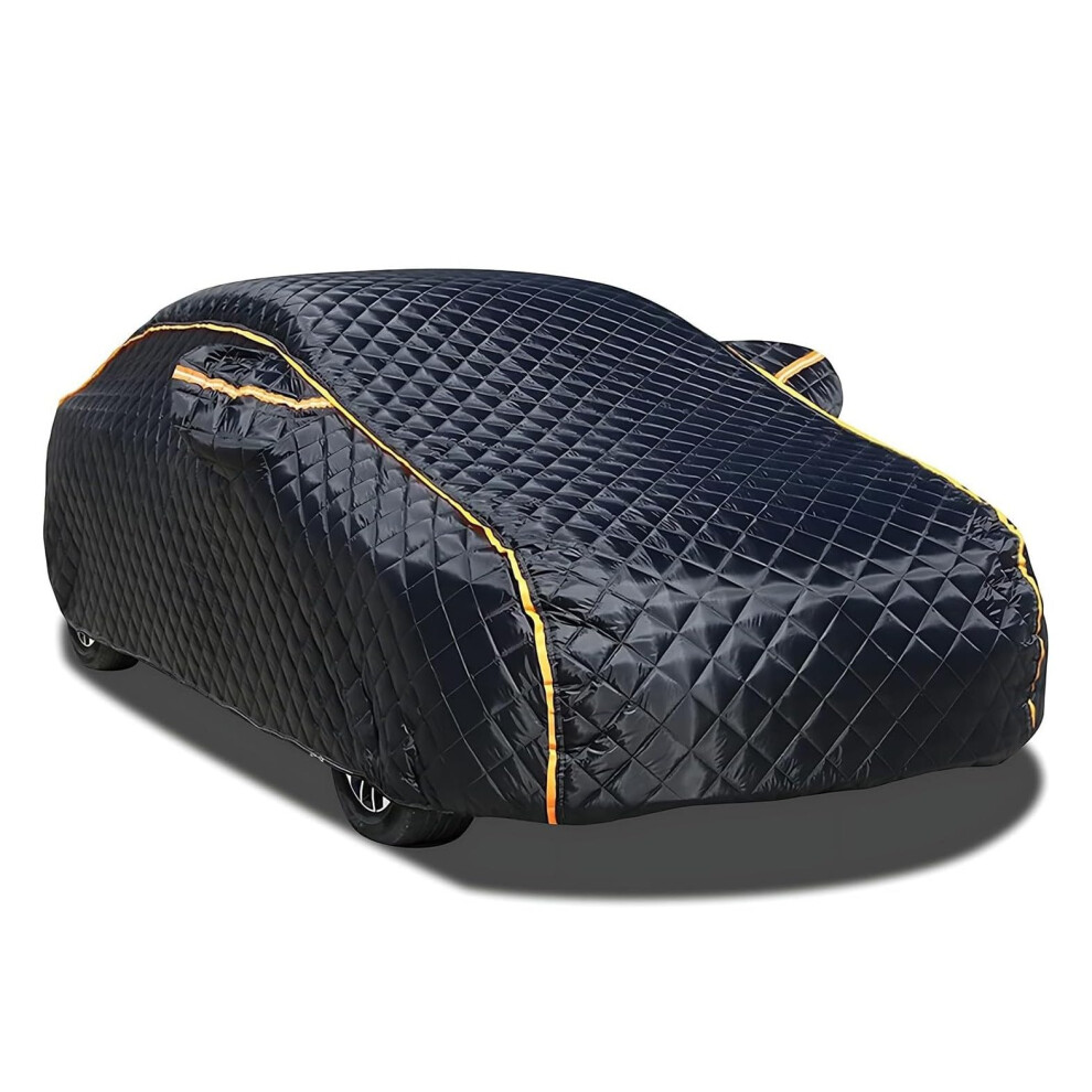 Hail Proof Car Cover For Clio 4 Ph2 20122019, Antihail, Cottonpadded, Reflective Strips, Blackorange 9189345458538