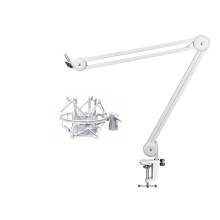 Support de bras de Microphone pliable-Cadre en métal blanc 35W