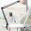 Verstelbare metalen microfoonhouder-39W witte U-vormige m 4