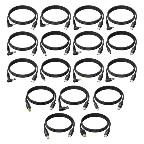 100-W-Schnellladekabel, Netzkabel, USB-Typ-C-Eingang für-4,0x1,7 1
