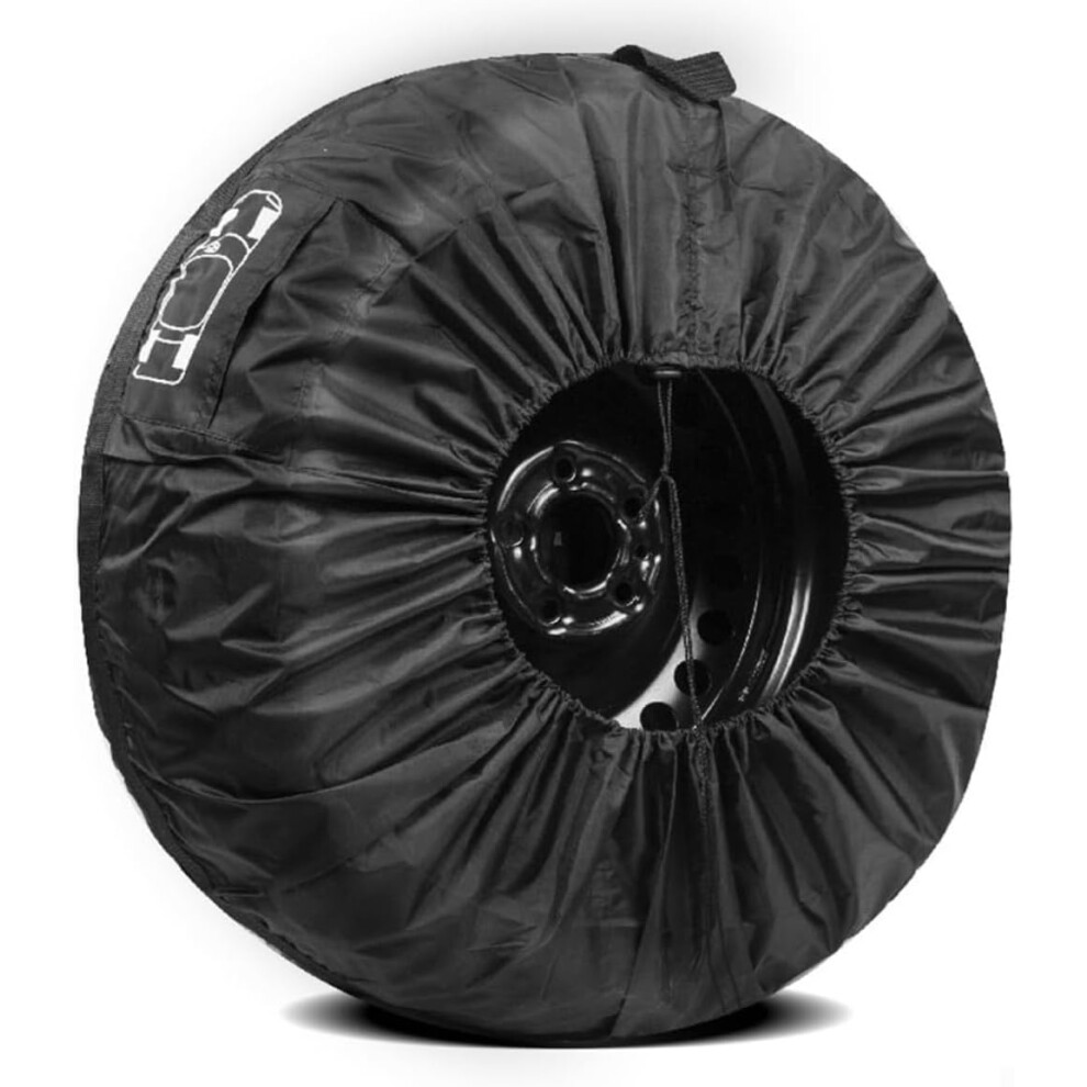 Spare Tire Cover Waterproof Dustproof Oxford Cloth Adjustable Strap For Small Cars 1923 Inch 9412369237262