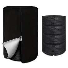 Tire Storage Cover Heavy Duty 420D Waterproof UV Resistant Spare Wheel Protector 73x110cm