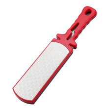 Kitchen Knife Sharpener 5 in 1 DoubleSided Stone with NonSlip Handle for Coarse and Fine Grinding