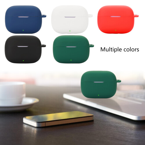 Silicone Earbud Protector Case Dustproof Water Resistant-Black 1