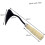 Garden Hoe Triangular Blade Hand Forged for Weeding with Ergonomic Wooden Handle 3