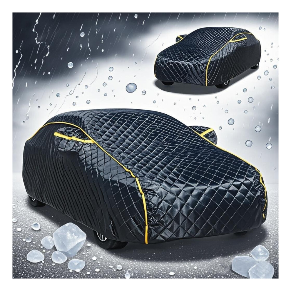 Hail Proof Car Cover For Oldsmobile Eight (X X Cm) Allweather Antihail Outdoor Storage Reflective Strips Blackorange 9189345253522