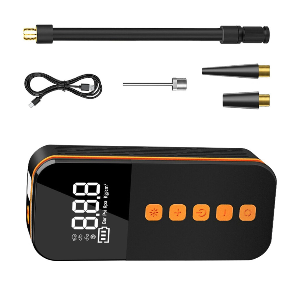 Portable Tire Inflator, 80W Portable Air Compressor With Digital Pressure Display, Cordless Air Compressor 9412369237576