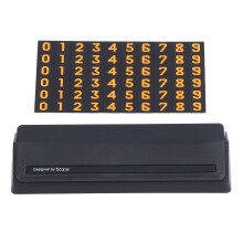 Customizable Display Portable Parking Card, Magnetic Attachment For Cars With Enhanced Visibility, Temporary Parking Card With Hidden Number Design Fo