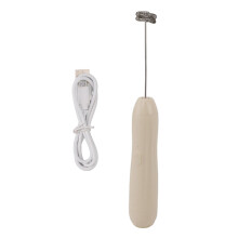 Batedeira elétrica portátil recarregável com construção durável e eficiente função de espuma, compacta e leve, com controles ergonômicos.