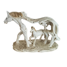 Figurines de chevaux en résine pour la décoration intérieure, statues décoratives de chevaux, ornement d'art moderne au design rustique vintage
