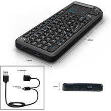 Verbessern Sie Ihr Entertainment-Erlebnis: Multifunktionale kabellose Touchpad-Tastatur, kompatibel mit verschiedenen Systemen, Fernbedienung für