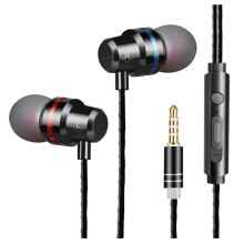 Stereo Sound Metal Wired Earbuds, Ergonomic In-Ear Headphones with Microphone for Unmatched Durability and Comfort (Deep Bass Clear Sound,