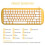Teclado Bluetooth compacto com mouse, ampla compatibilidade com dispositivos Windows/Mac/Android, tamanho normal, porém compacto, com teclas de 7
