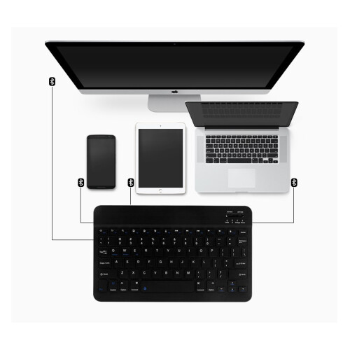 Light Portable and Compact Bluetooth Keyboard, Stable Bluetooth 3.0 Technology for Seamless Connectivity Across Devices 2