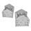 Οργανωτές από τσόχα σε σκανδιναβικό στιλ, σε σχήμα σπιτιού, οικολογικά, 5