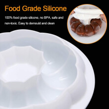 Stampi in silicone a forma di zucca, stampi da forno flessibili antiaderenti in silicone, utensili da forno riutilizzabili per torte al cioccolato,