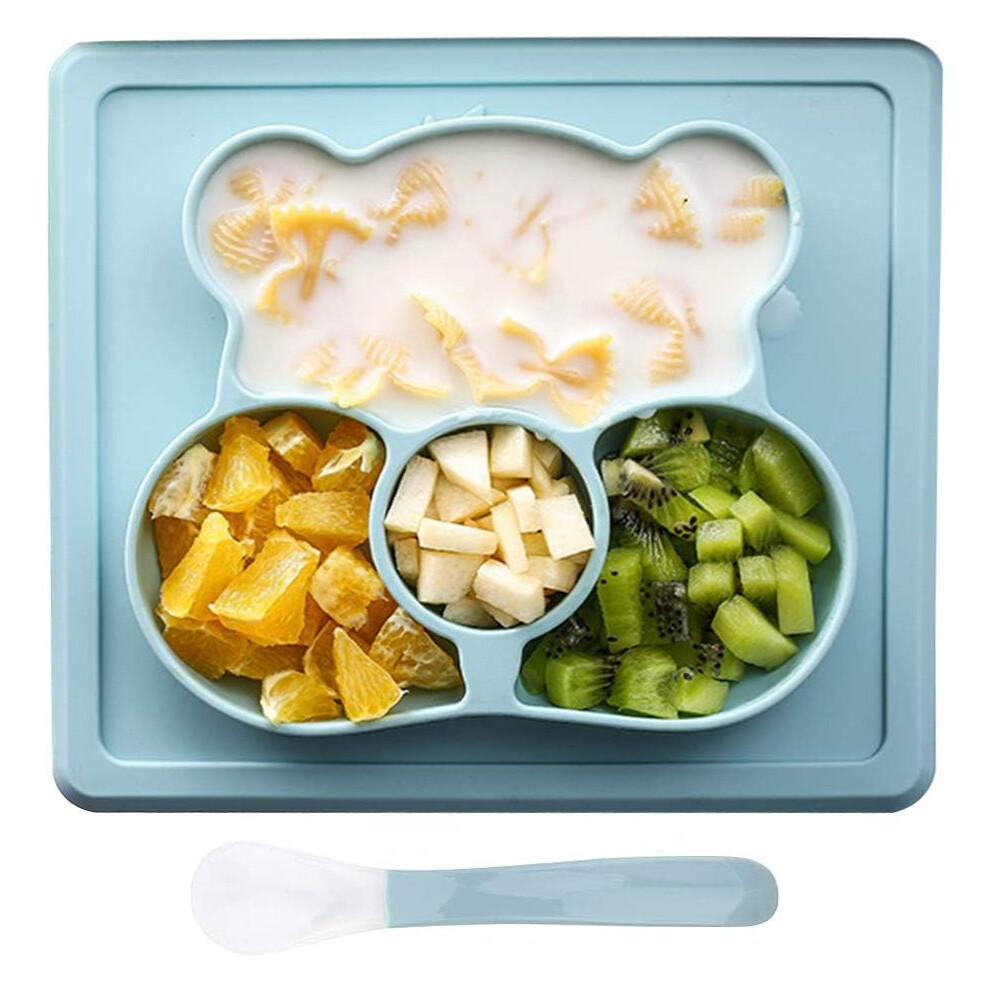 Baby Mealtime Companion, Non-Toxic Silicon Octopus-Like Suction Plate, Microwave And Dishwasher-Safe Feeding Set, Bpa-Free Silicone Dish For Toddlers