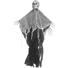 Maisiúcháin Crochta Oíche Shamhna, Cnámharlach Beoite Grim Reaper le Gnéithe Fuaimghníomhachtaithe le haghaidh Atmaisféar Scanrúil, Foirfe le