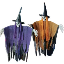 Fantasmi da appendere per esterni, spaventose decorazioni di Halloween con luci a LED, bracci pieghevoli e posizionabili per un'esposizione creativa,