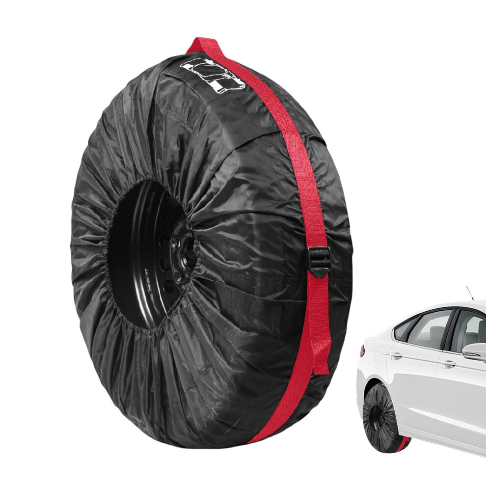 Waterproof Spare Tire Cover With Sun Protection, Dustproof Heavy Duty Tire Storage Bag For Easy Transport 9189345089046