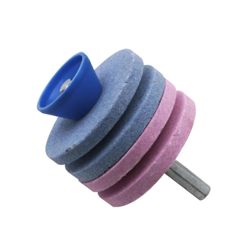 Lawn Mower Sharpener Four-Layer Whetstone Grinding Tool For Lawnmower Blades, Universal Compatibility, Type 4, Garden Use 9412369238351