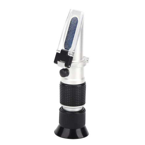 Brix Refractometer 0-90% Aluminum Lab Meter with Automatic Temperature Compensation for Accurate Sugar Content Measurement