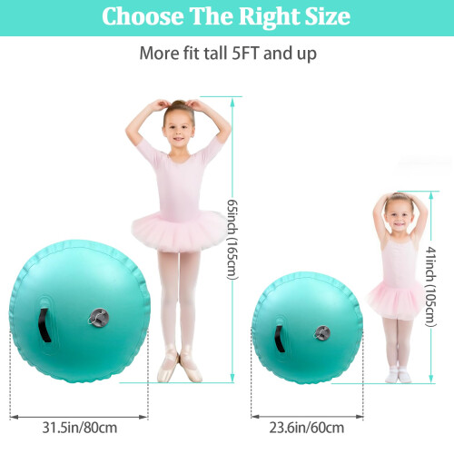 Air Roller Inflatable Gymnastics Barrel 100*60cm 2