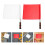 8Pcs Match Signal Flags with Comfortable Handle for Sports Training 8