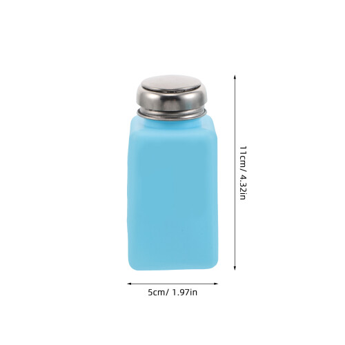 3Pcs De Álcool 180Ml Reutilizável Com Bomba De 1