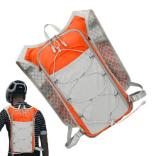 Running Backpack SweatResistant Marathon Hydration Daypack Breathable Reflective for Running, Cycling, Orange C