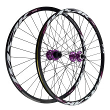AuroraXQ Mountain Bike Wheels 26' 27.5' 29er Double Wall Aluminum Wheel Set with Disc Brake 32H Bike Wheel HG Hub Fits 712S and 1.25'2.25' Tires