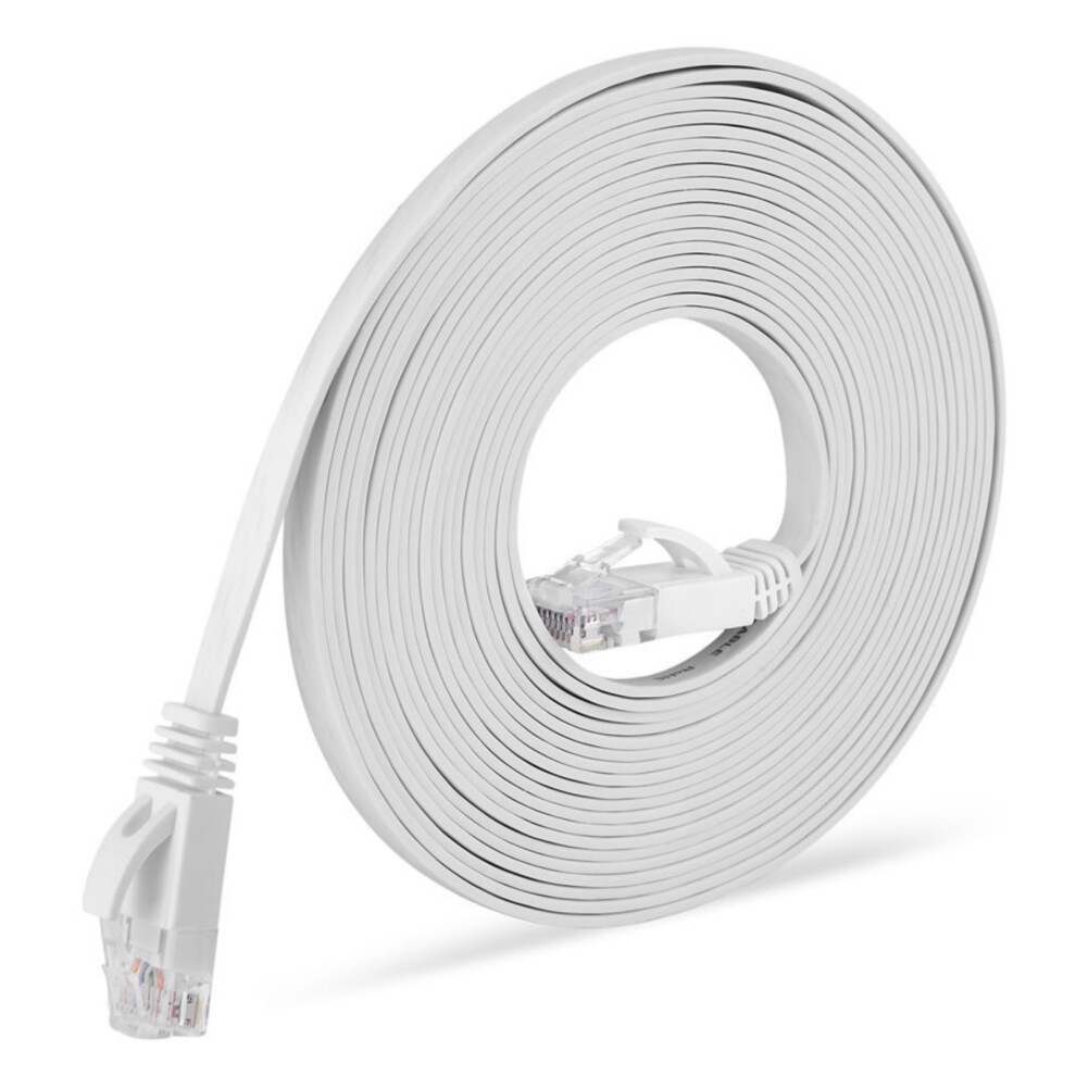 Cat6 Flat Ethernet Cable 15M Speed 250Mhz Rj45 Lan For Gaming, Streaming, Home And Office 9094768660669