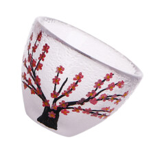 1 Piece HandPainted Cup for Wine Glasses White with Vintage Drinking Glasses for Wine Cups Cup Japanese Style Sake Cup Glass