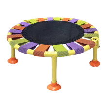Fitness Trampoline with Folding Design, 165 lbs Capacity, Indoor Jumping Bed for Adults and Kids