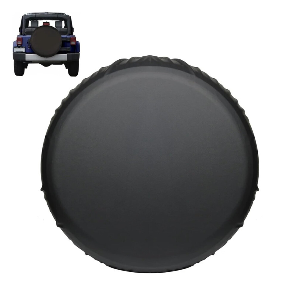 Pvc 16 Inch Spare Tire Cover Waterproof Weatherproof For Suv Jeep Truck Trailer Black 9412369240293