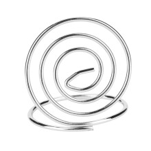 Table Number Holders, Elegant Design Wire Shape Picture Holder For Wedding Party Gatherings Office Desk, 20Pcs Silver Metal Table Card Holders,