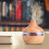 Elegant Touch Wood Grain Aromatherapy Oil Diffuser, Υγραντήρας Cool Mist με LED που αλλάζει χρώματα, Φορητός 2