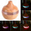 Elegant Touch Wood Grain Aromatherapy Oil Diffuser, Υγραντήρας Cool Mist με LED που αλλάζει χρώματα, Φορητός 4