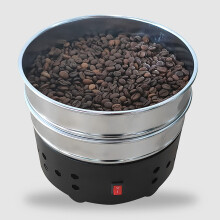 Coffee Bean Cooler for Home Roasting Rich Flavor Double Layer Black