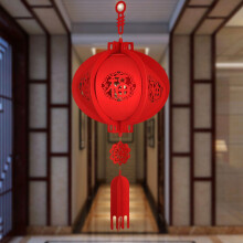 Decorațiuni de festival chinezești, felinare roșii tradiționale cu pandantiv agățat, design clasic scobit pentru Anul Nou Lunar, crește