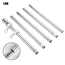 Rustproof Flag Pole for Outdoor Use Sturdy and Durable Heavy Duty Flag Pole Tangle Free Design with 360 Rotating Anti-Wrap Rings Adjustable Length