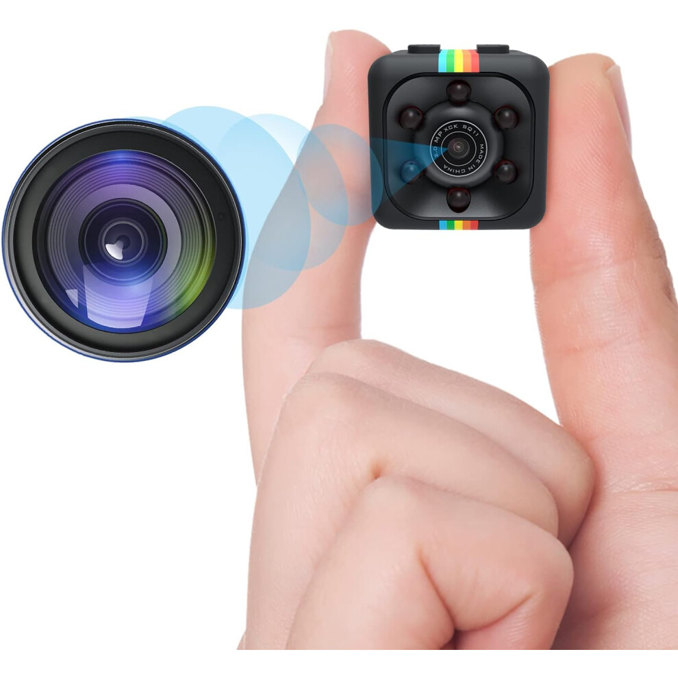 Mini Surveillance Camera For Home, Magnetic Absorption Enabled 1080P Hd Security Cam With Motion Detection, Night Vision, Portable Body Camera 9128293638920