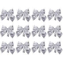 Simple yet Elegant Portable Mini Glitter Bows, Metallic Foil Fabric Bows With Festive Atmosphere For Memorable Fun Christmas, Christmas Decorative
