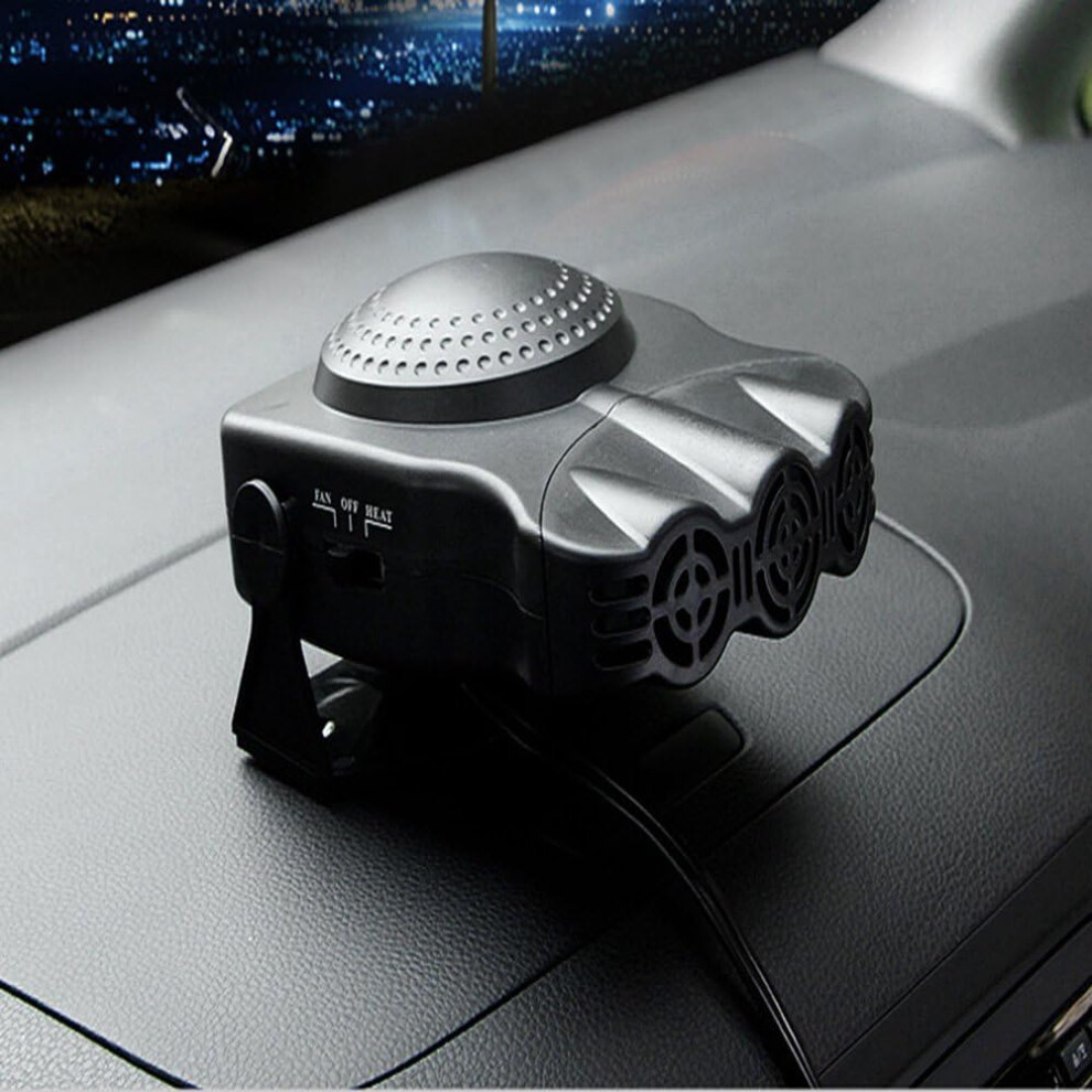 Portable Car Heater, Innovative Cooling & Heating Solution For Instant Warmth And Ice Melting, 12V Car Heater Defroster Fans For Clear Driving Black 9128293407861