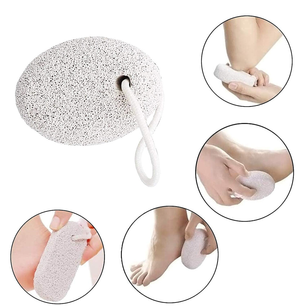 Foot File Exfoliation For Smooth Feet, Dead Skin Removal With Natural Pumice Stone, Hard Skin Callus Remover, Ergonomic Design, Environmentally