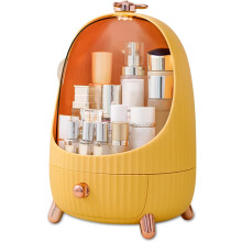 Organisateur de cosmétiques de luxe, présentoir de rangement transparent pour maquillage avec plateau tournant à 360 pour produits de soin et de