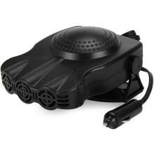 Aquecedor de carro 12V, com amplas saídas de ar para distribuição uniforme do calor. Design ergonômico que garante uma experiência de condução